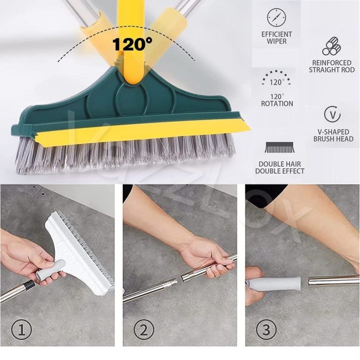 Cleaning%20Scrub%20Brush%20&%20Wiper%20With%20Long%20Rotatable%20120%C2%B0%20Handle%20-%20Image%205