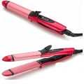 Nova 2-in-1 Hair Straightener and Curler , Hair Iron- Pink. 