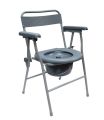 Portable Folding Anti-Skid Commode Chair with Arm rest and Pot for Adult, Elderly and Handicap People. 