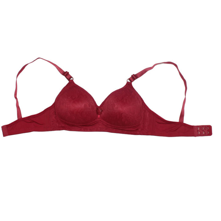 Plain Red B Bra