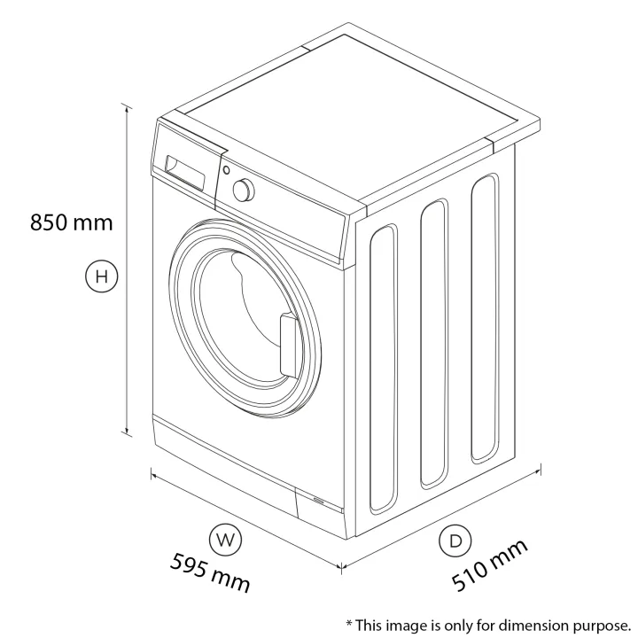 SKYWORTH%208%20KG%20Front%20Loading%20Fully%20Automatic%20Washing%20Machine%20with%20Inverter%20Motor%20(F80465VB)%20-%20Image%202