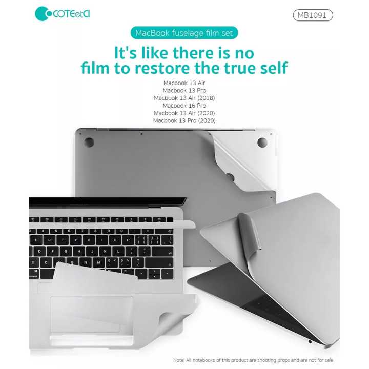 MacBook M1 Pro 13.3 inch 5 in 1 Full Body Protective Skin Stickers  (2018/2019/2020/2021)