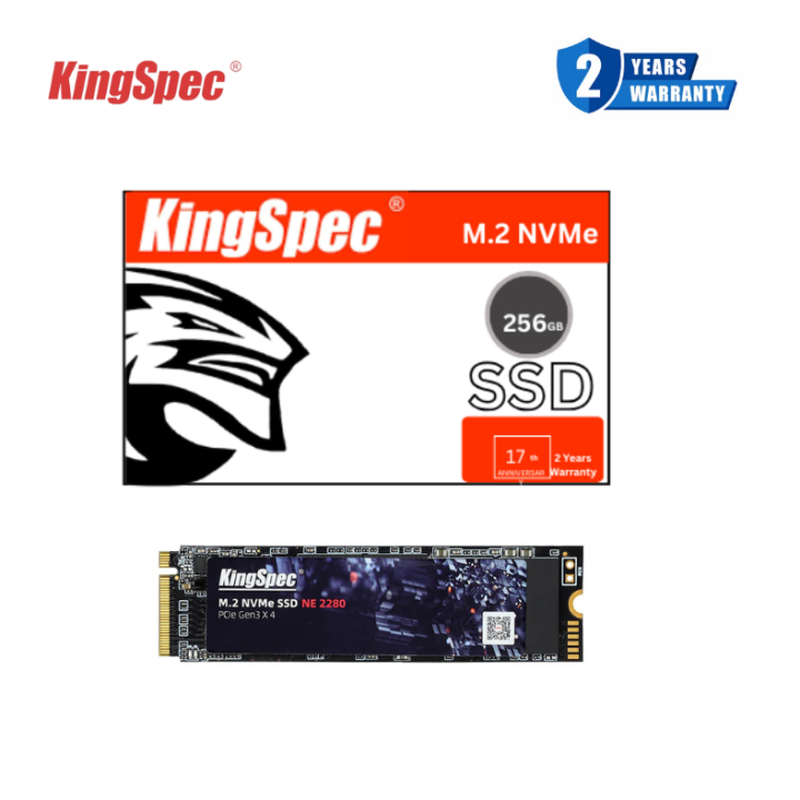 KingSpec 256GB NVMe SSD for Laptop Desktop With Years