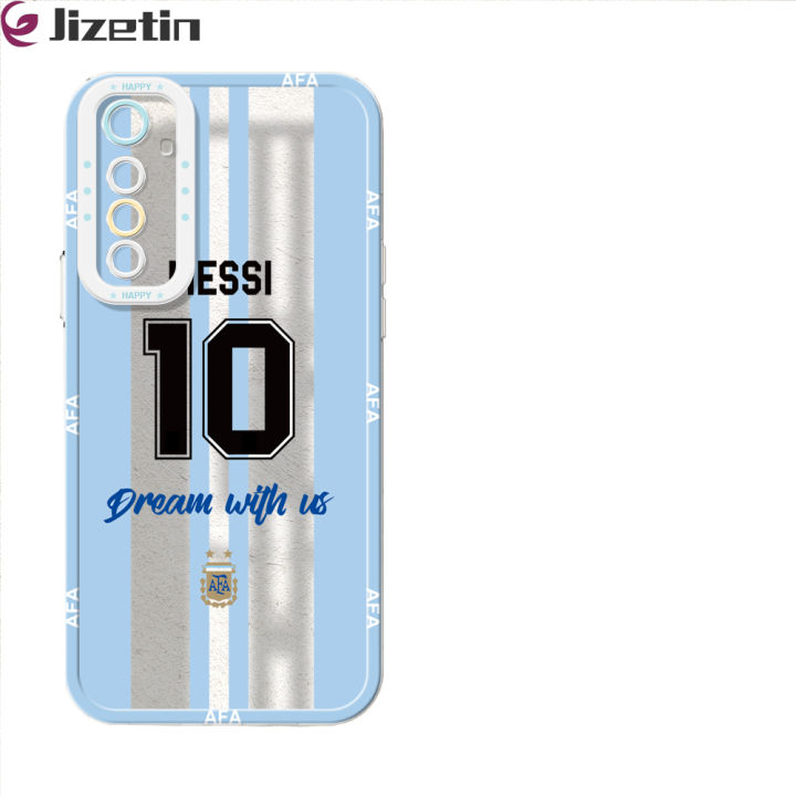 Jizetin for Realme 6 / Narzo Back Cover Transparent Football Star For Boys Soft Phone Case