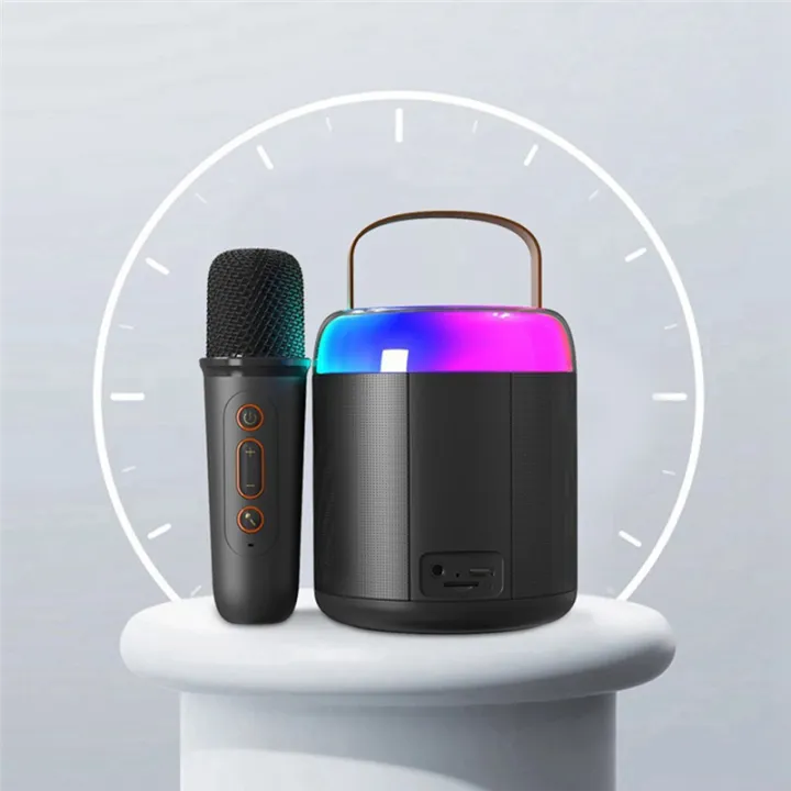 Portable%20Karaoke%20Machine%20Y2%20KTV%20Bluetooth%20System%20Wireless%20Dual%20Microphone%20High-Fidelity%20Stereo%20Sound%20Black%20-%20Image%204
