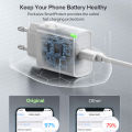 Original PD 30W Type C Quick Charger For APPLE iPhone 15 14 13 12 11 Pro Max SE Mini X XS XR 7 8 Plus Fast Charging iPhone Cable. 