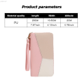 MRK3C Sales promotion Leather PU card holder wallet long ladies zipper fashion wallet handbag coin clip wallet. 