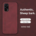 Lereach For Realme X7 Pro Case Luxury Sheepskin Leather Shockproof Matte Back Cover. 