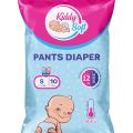 Kiddy Soft Baby Diaper Pants | Small Size Baby Diapers (4 - 8 Kg) | 10 Pieces | Anti-Lock Gel Technology | Upto 12 hours Absoprtion. 