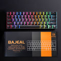 Bajeal Tritium Rainbow RGB Gaming Mechanical Keyboard Blue Switch Detachable Wire - 61 Keys. 