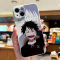 One Piece Luffy Compatible with VIVO iQOO 12 Phone Case Y70s Liquid Silicone X90 Pro Simple S15 Mens Style. 