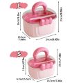 Kawaii Double-layer Desktop Storage Box Separated Cute Bowknot Girls Hairpin Jewelry Box Large-capacity Cartoon Toy Organizer Box Makeup Storage. 