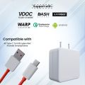 120W Warp Fast Charger Power Max & USB A to Type C Cable Combo, Warp, compatible with  SuperVOOC, Dash, Fast & Super Fast Charging, Charger Adapter Designed & Other Type C Smartphones. 