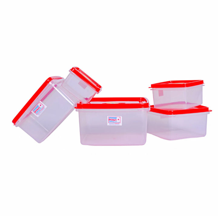Bagmati%20Set%20Of%205%20Square%20Plastic%20Container%20%7C%20Multipurpose%20Transparent%20Plastic%20Container%20With%20Air%20Tight%20Lid%20-%205%20Pcs%20-%20Image%205