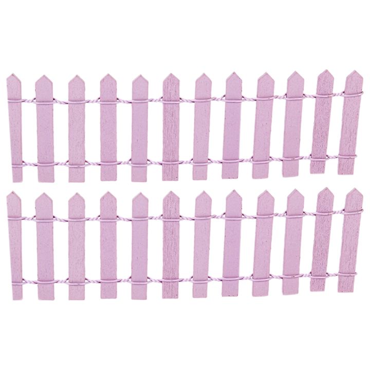 2Pcs%20Wooden%20Fencing%20Wood%20Barrier%20DIY%20Mini%20Landscape%20Fairy%20Garden%20Figurines%20Miniatures%20Accessories%20Handmade%20Green%20-%20Image%207