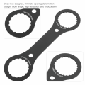Durable Aluminium Alloy Bottom Bracket Wrench 16 24 Notch Black Bracket Spanner 44mm 46mm Hollow Crankset Tool for Mountain and Road Bikes. 