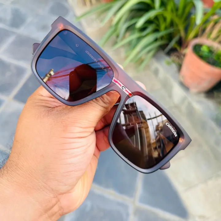 Carrera%20CA09S%20Matte%20Black/Grey/Blue/Trasparent%20Frame%20Polarized%20Square%20Frame%20Sunglasses%20For%20Men%20%7C%20UV%20400%20Protection%20Solid%20Square%20Sunglasses%20For%20Men%20-%20Image%202
