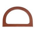 OYPFXMI 20PCS D-Shaped Wooden Purse Handles, Wood Replacement Handles for DIY Bag Purse Handbags Clutch Making (Brown). 