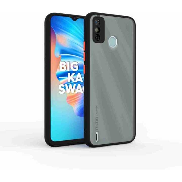 Techno Spark 6 Go Camera Protection Matte Semi Hard Cover