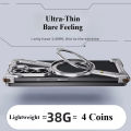 NEW Z Shape Aluminum Alloy Rimless Magnetic Phone Case For Samsung Galaxy Z Fold 5 Z Fold 6 5G Metal Stand Magsafe Buffer Hard Cover. 