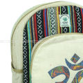 Multicolor OM Printed Unisex Hemp Bag. 