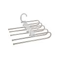 Pants Hangers 5 Layers Multi Functional Pants Rack Non-Slip Clothes Closet Storage Organizer for Pants Skirts Scarf. 