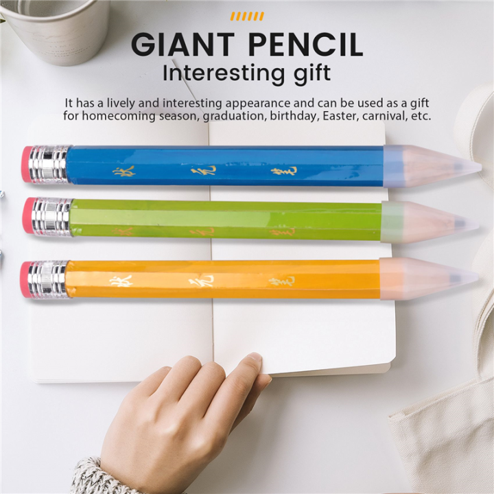 6Pcs%20Wooden%20Jumbo%20Pencils%20for%20Prop,14%20Inch%20Pencil%20for%20School%20Supplies%20-%20Image%204