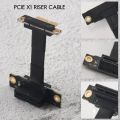 PCIE X1 Riser Cable Dual 90 Degree Right Angle PCIe 3.0 X1 to X1 Extension Cable 8Gbps PCI Express 1X Riser Card 5cm. 