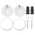 NAMUNY 2pcs New Sets Toilet Seat Screws Top Fix Hinge Pack Repair Tool Replacement. 