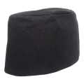 Black Dhaka Topi 21 Inch With Badge  For Men. 