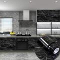 5M*60CM Kitchen Marble Sticker Oil Proof Waterproof Paper Back splash Sticker Roll Stove Cabinet Liner Decor Self Adhesive Wallpapers. 