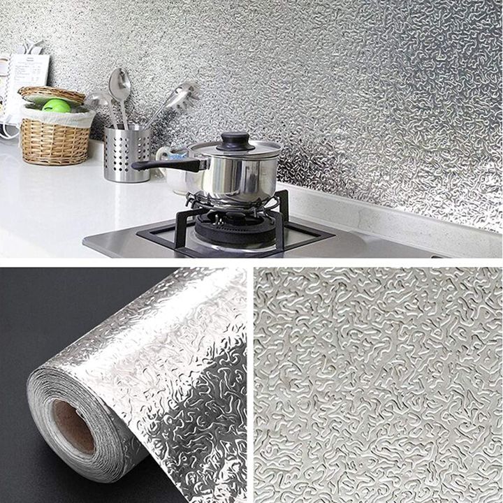 Wall Stickers Silver/Golden Wallpaper Living Room, Bedroom, Kitchen Floral Home Interior Decoration, DIY Self Adhesive Waterproof (3 meter)