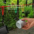 Linman Portable Aluminum Alloy Camping Water Cup Black Silver 300Luxury ml Coffee Tea Mug Ultralight Camping Tool Drinkware Camping. 