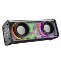 K88 Double Blast Mech Mini Cannon Transparent Speaker, True Wireless Bluetooth Speaker with HighQuality Sound and Colorful LED Lights. 
