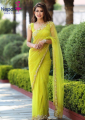 Latest Assam Silk Net Yellow hazaar butti Net Embroidered Saree With Blouse | Trendy Party & Festive Wear | Traditional Ethnic Fashion | Buy Online. 