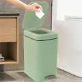With Foot Pedal and Push-on Lid Ultra-Thin Pedal Trash Can Suitable for Kitchen, Bathroom,. 