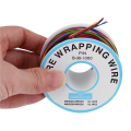 2X Tin Plated Copper Wire,8-Wire Colored Insulation Test Cable P B-30-1000 250M 30AWG Tinned Copper Solid Cable. 