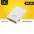 MYPower Router Backup | UPS For Router 12V & 9V | Mobile PowerBank with 8000mAh Li-ion Battery | Multifunctional Portable Backup  |12 Months Warranty | Mps404. 