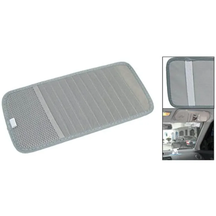 12%20Pocket%20DVD%20CD%20Visor%20Organizer%20for%20Car%20Disk%20Storage%20Holder%20Grey%20-%20Image%202