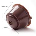 Refillable Nescafe Dolce Gusto Capsules Filter Cup Compatible with Mini Me Genio Piccolo Esperta and Circolo. 