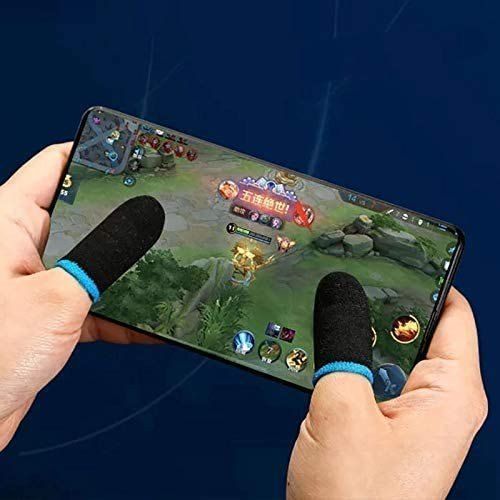 4 Set Finger Sleeve For Gaming, Mobile Game Controller Finger Thumb Sleeve Anti-Sweat Breathable Seamless Touchscreen Finger Cover