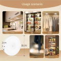 NCANRUI LED Remote Control Three-Color Cabinet Light, Motion Sensor Rechargeable Light, Under Counter Light (6-Pack). 