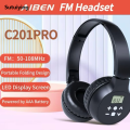 Sutuiying C201PRO Portable FM Radio 3.5mm with Hot Selling Audio Jack Headphones by AAA Battery. 
