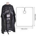 Haircut Hairdressing Barber Cloth Skull Pattern Apron Polyester Cape Barber Gown. 