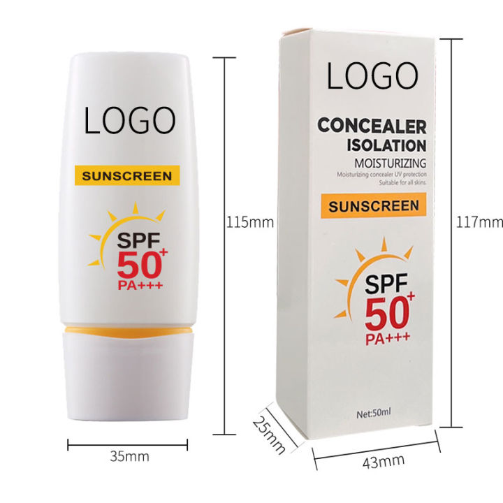 Private Label Sunscreen Sensitive Skin UV Protection Sunblock Face Sunscreen Moisturizing Face Sunscreen