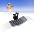 Portable With Belt Waist Fishing Box Black Plastic Fishing Bait Tackle Box Lightweight Fishing Tackle Box Baits Storage. 