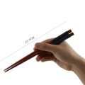 fasdaga 2 Pairs Japanese Natural Wood Chopsticks Value Pack Cooking Tableware Black. 