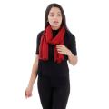 Cherry Red Pattern Designed Scarf For Women. 