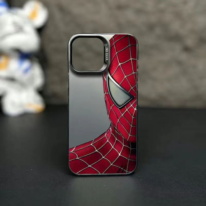 MARVEL%20Spider%20Man%20Phone%20Case%20Compatible%20for%20IPhone%2011%2015%2012%2014%2013%20Pro%20Max%20X%20XR%20XS%20Max%20Luxury%20Plating%20Metal%20Shockproof%20Soft%20Case%20-%20Image%205