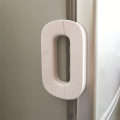 Refrigerator Freezer Door Lock for Kids Child Proof Refrigerator Latch Lock No Tools Required Easy Installation White. 